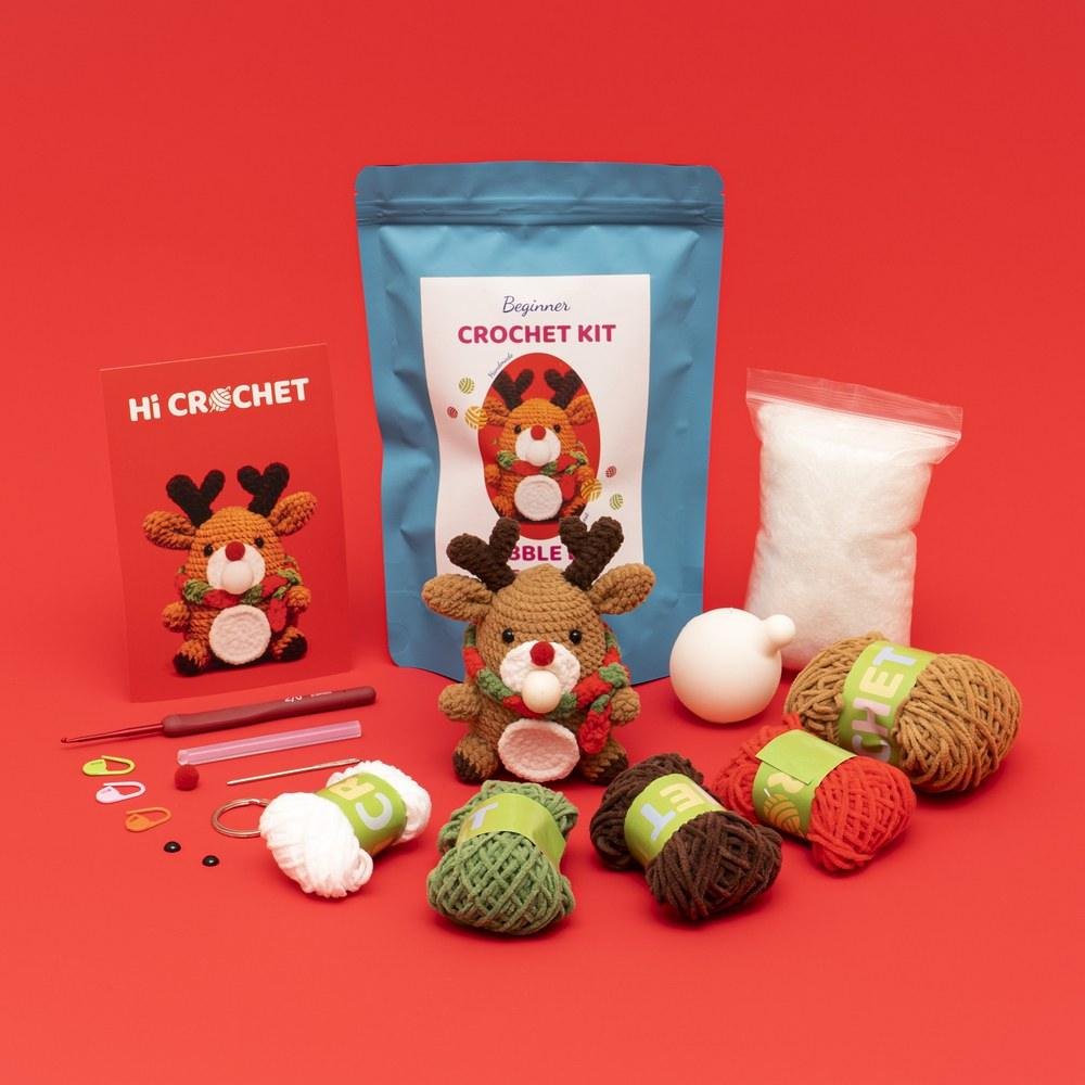 Press Bubble Animals Bubble Elk Crochet Kit - Image 2