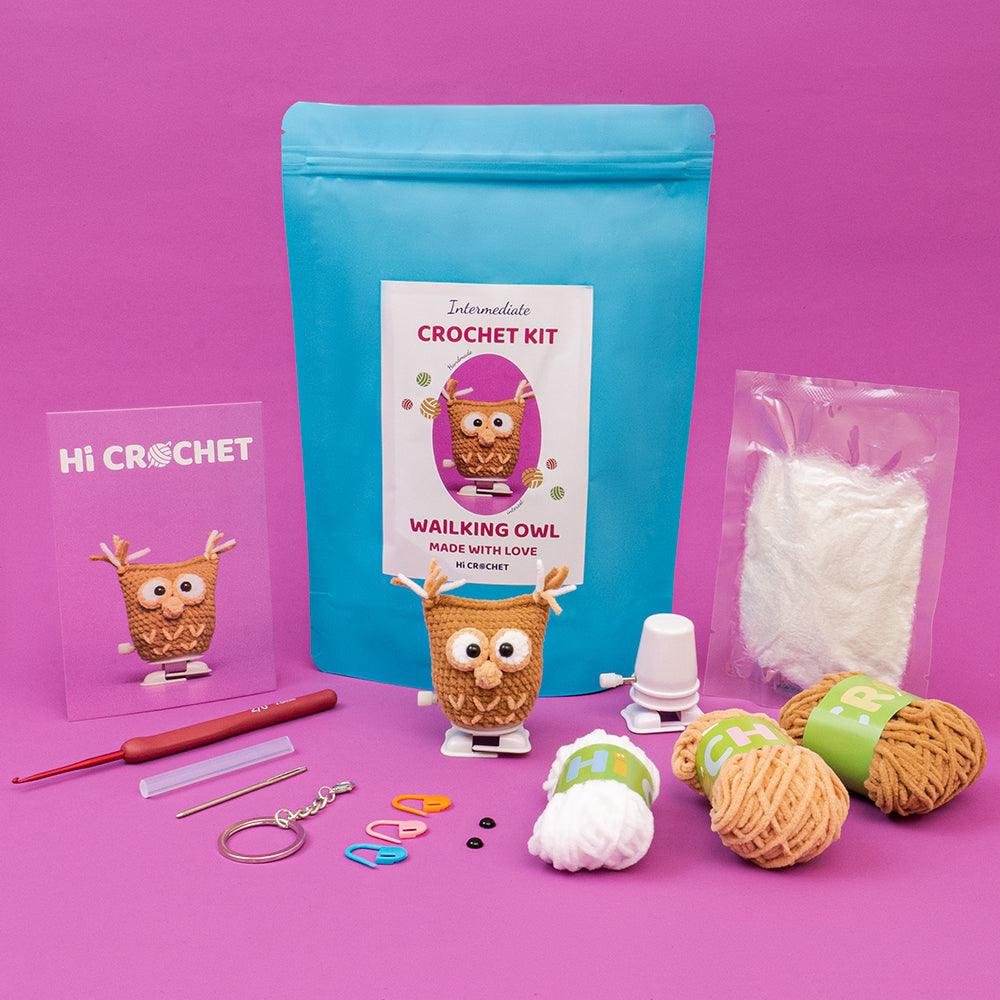 Cute Animal Walking Owl Crochet Kit - Image 2