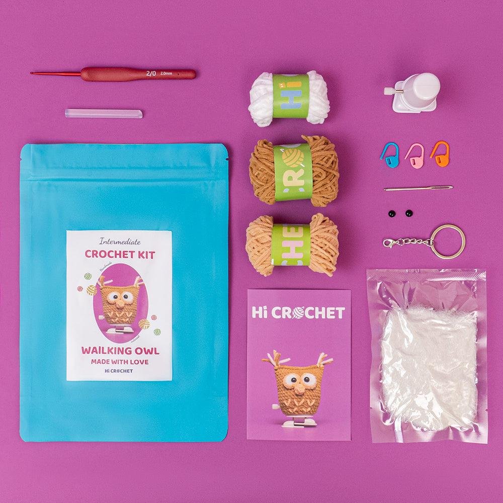Cute Animal Walking Owl Crochet Kit - Image 5