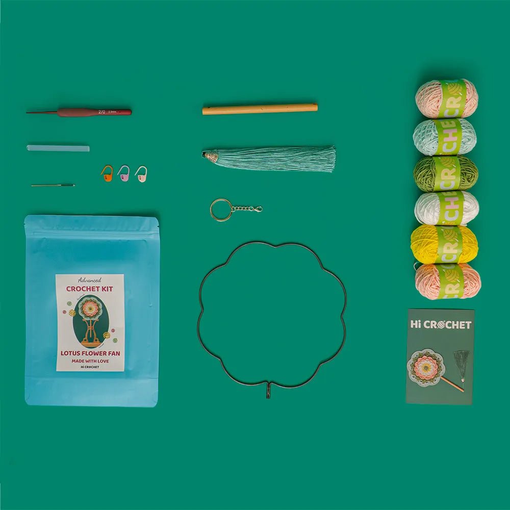 Lotus Flower Totem Fan Crochet Kit - Image 4