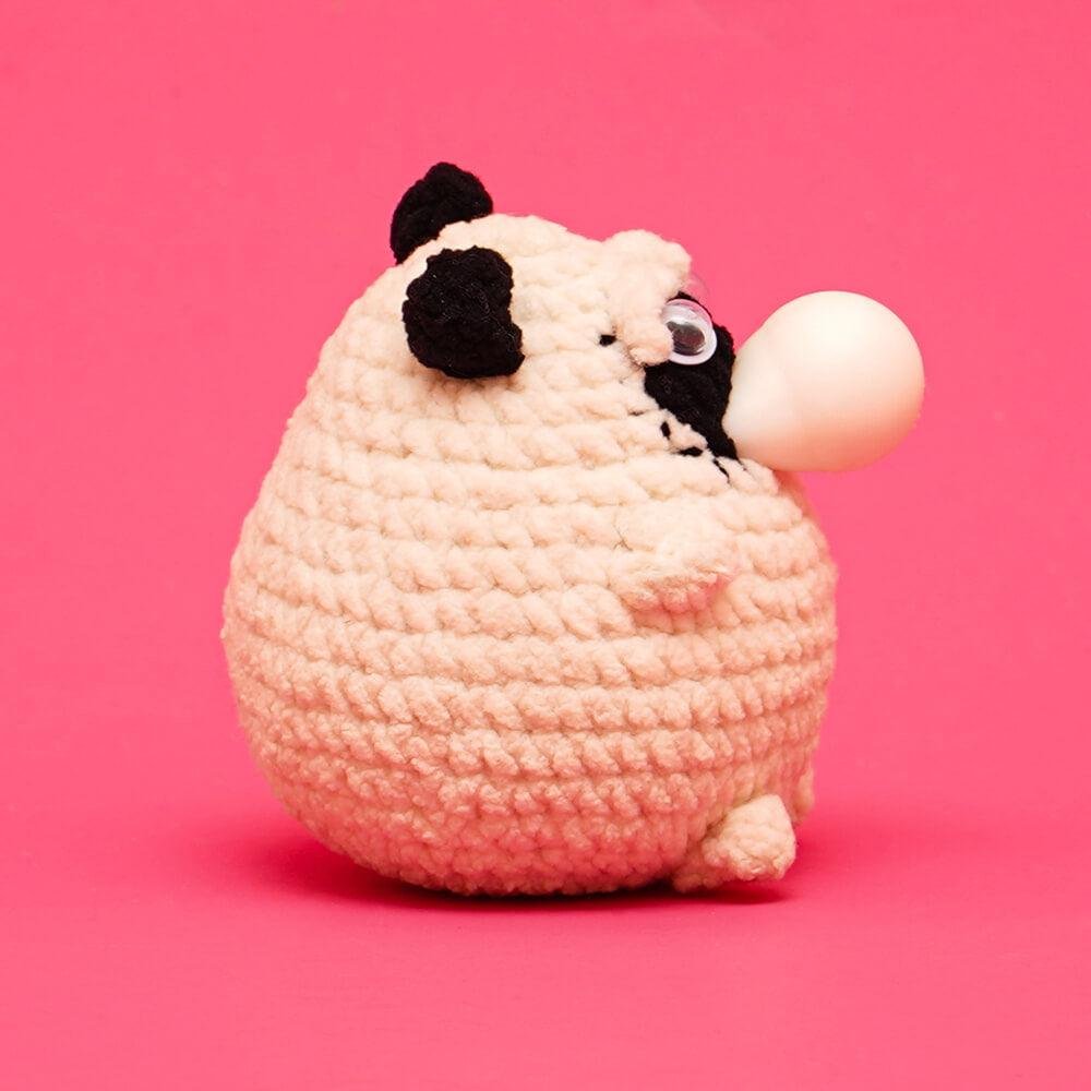 Press Bubble Pug Dog Crochet Kit - Image 4