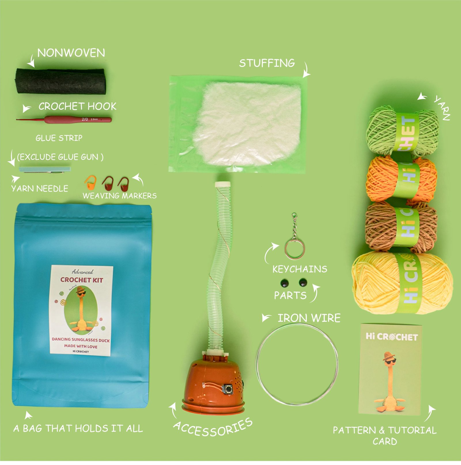 Singing and Dancing Duck Crochet Kit - Image 6