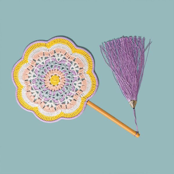 Purple Totem Fan Crochet Kit