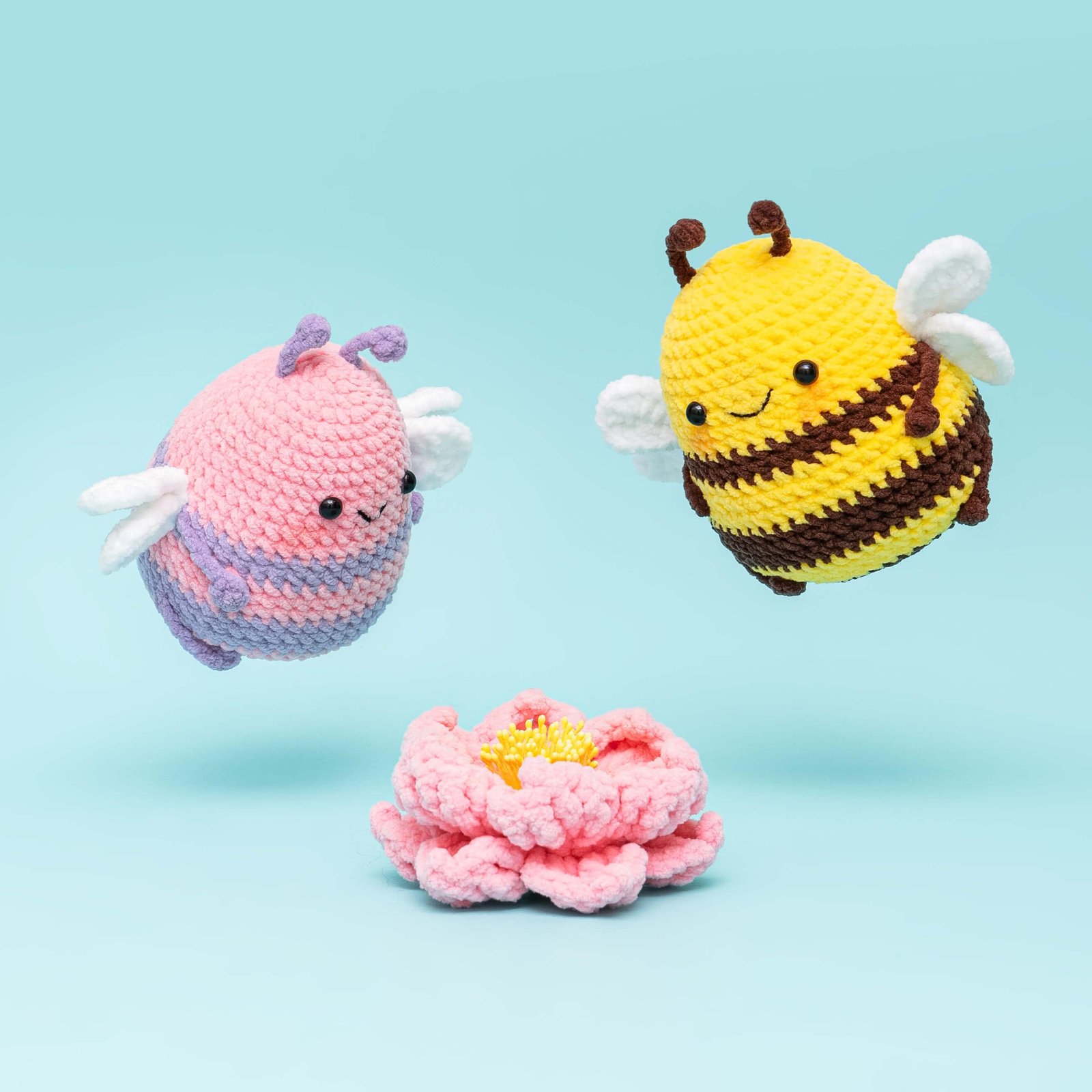 Cute Magnetic Animals Capybara Bee Little Fish Love Bear Crochet Kit - Image 22