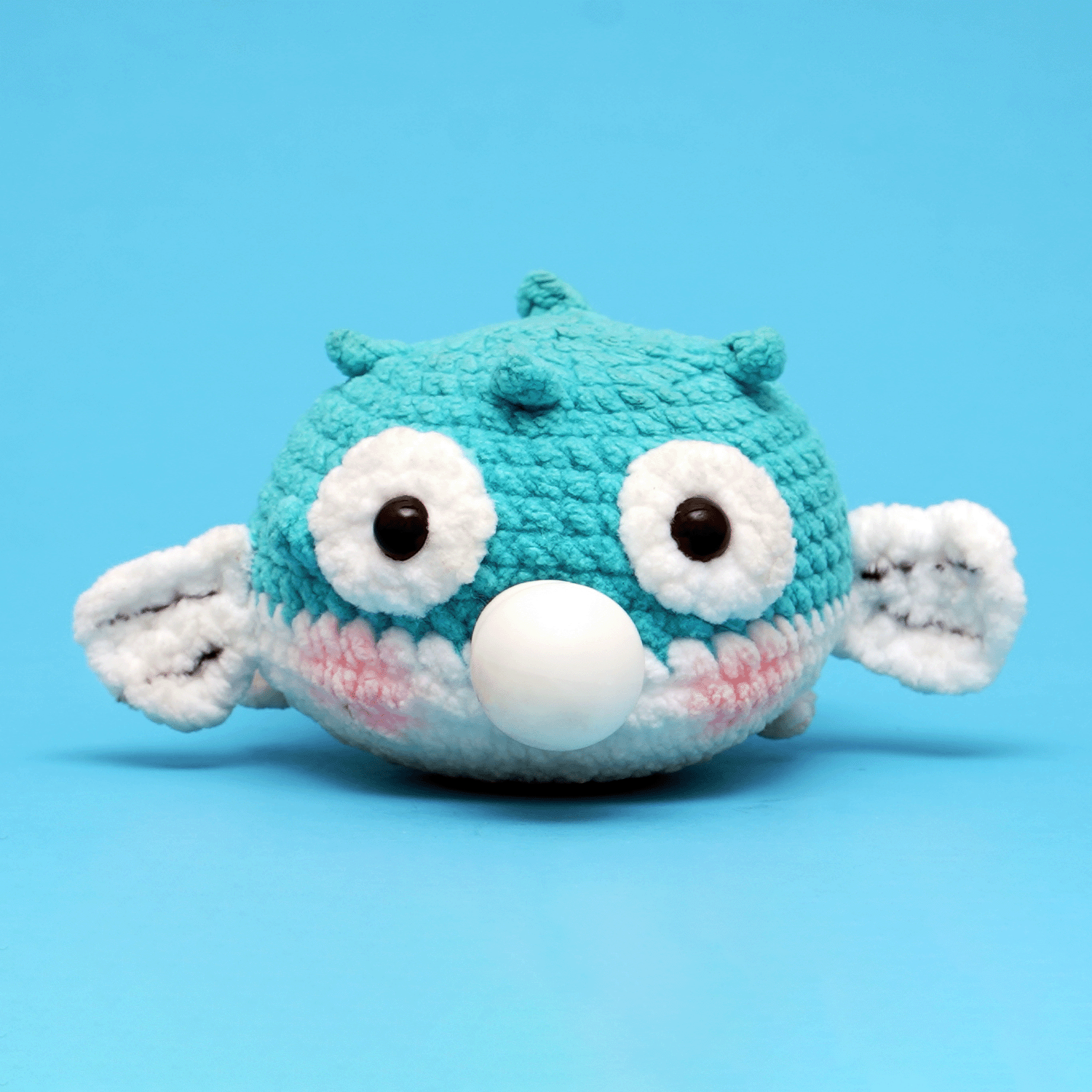 Press Bubble Puffer Fish Animal Crochet Kit for beginner